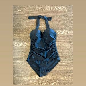 2 one-piece swimsuits both padded push-ups with yummy control